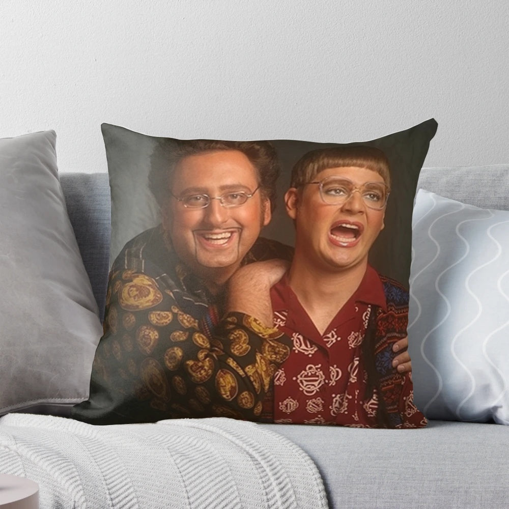 Cozy Tim and Eric inspired Dr. Steve Brule comedy throw pillow