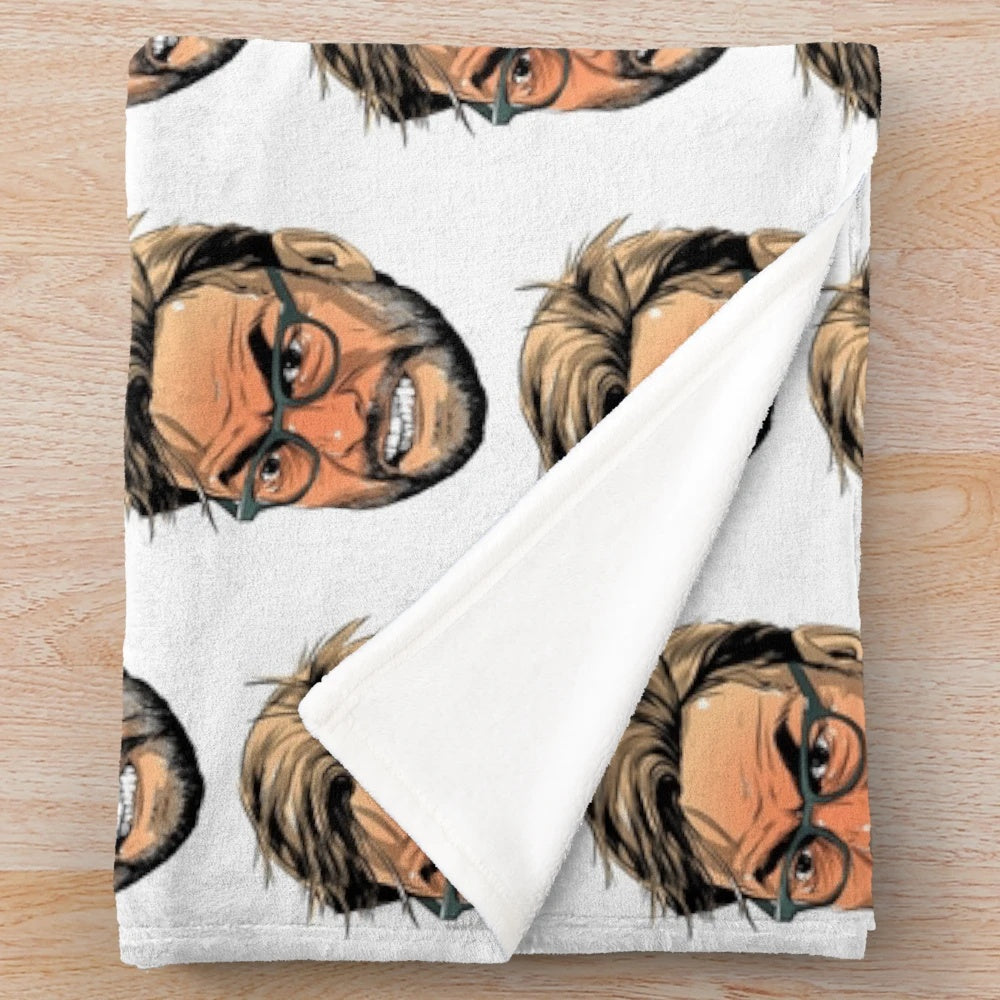 Furious Klopp Plush Blanket for Liverpool FC Fans