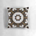 Futuristic glassy background pattern mandala flower vector illustration decorative pillow