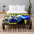 Futuristic Metropolis City Plush Blanket