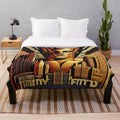 Futuristic plush blanket with cinematic lighting and game design