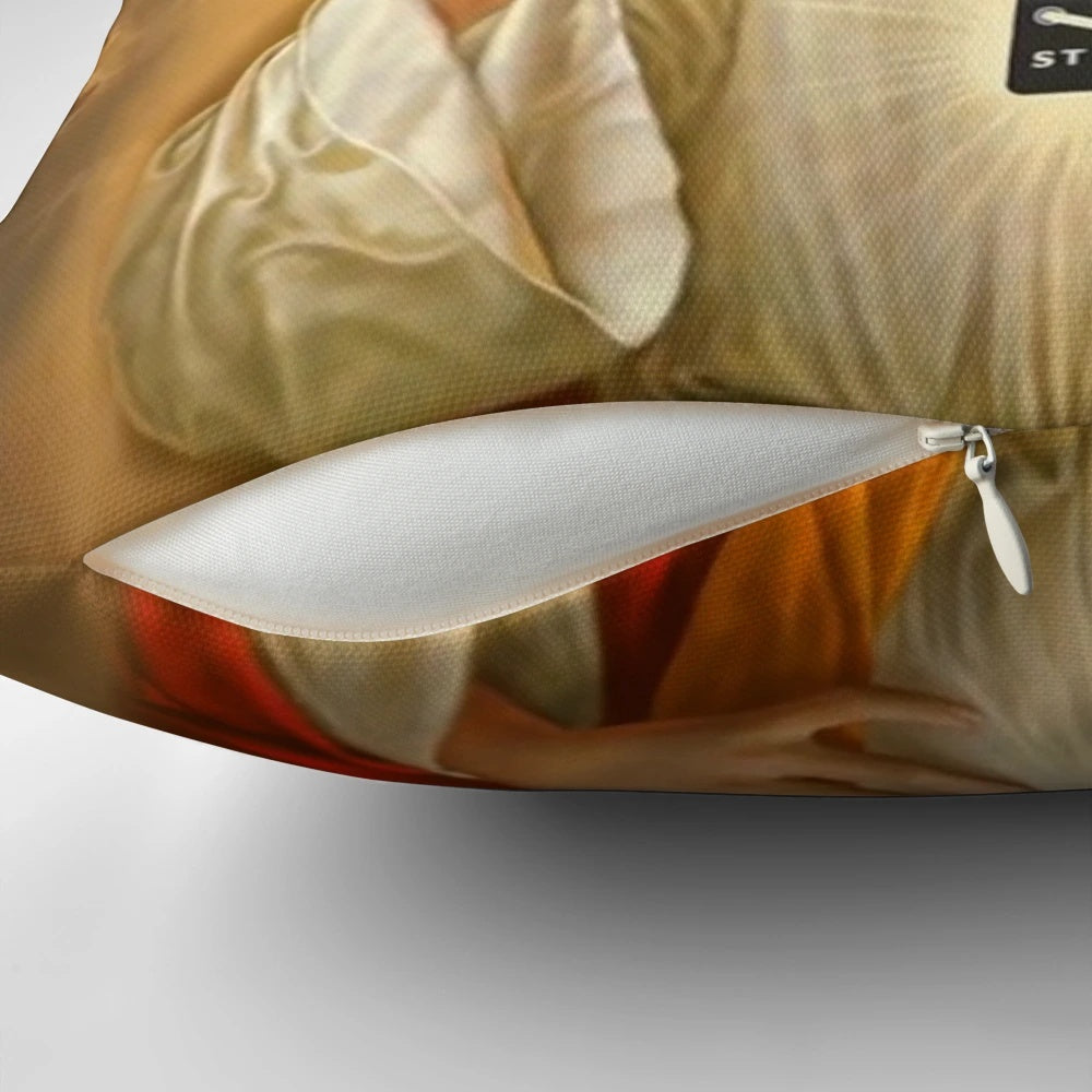 Gaben Pillow featuring Gabe Newell, the co-founder of Valve and creator of the Half-Life and Steam franchises