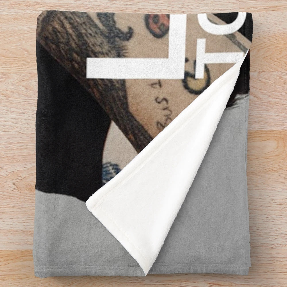 Gadjah Tomlinson Walls plush blanket with American tour design