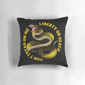 Gadsden Flag Liberty or Death Snake Art Tattoo Pillow