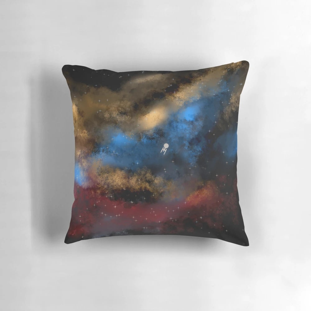 Digital painting of the starship Enterprise from the Star Trek franchise on a pillow