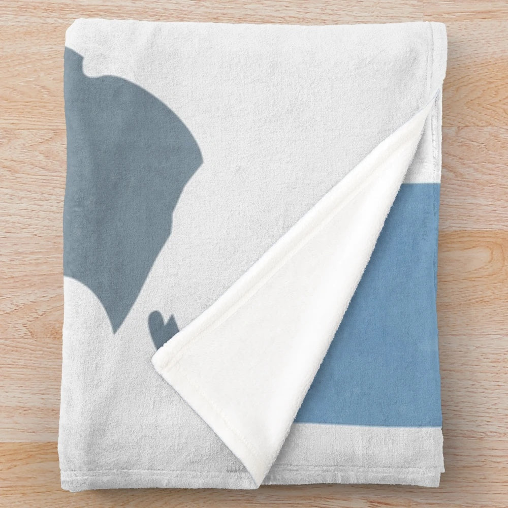Hoth plush blanket featuring a galactic travel design inspired by Star Wars