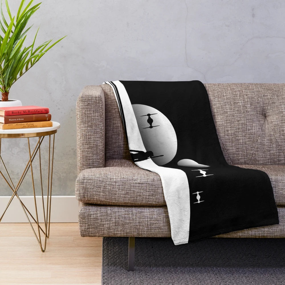 Plush blanket featuring iconic Star Wars characters and imagery