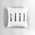 Decorative pillow with a lightsaber design, inspired by the Star Wars universe