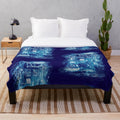 Galactic time and space storm plush blanket with Doctor Who inspired design