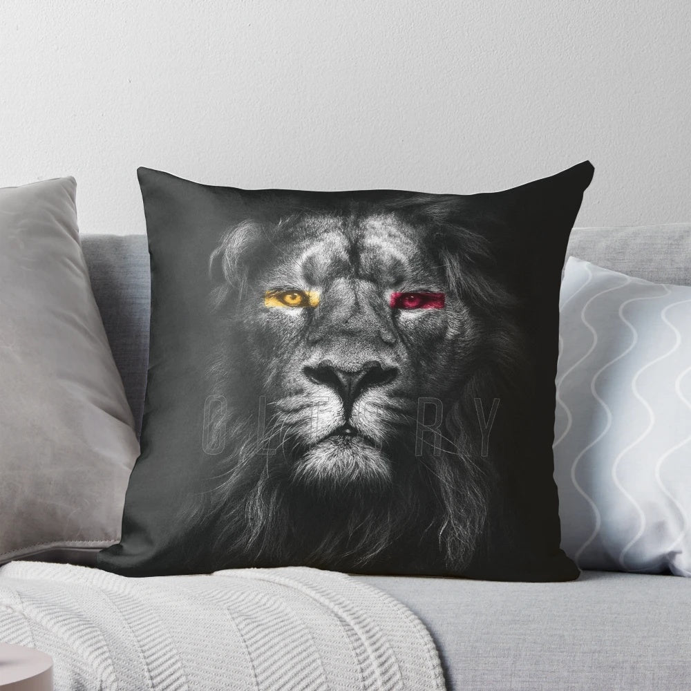 Galatasaray Aslan themed pillow for Turkish soccer fans
