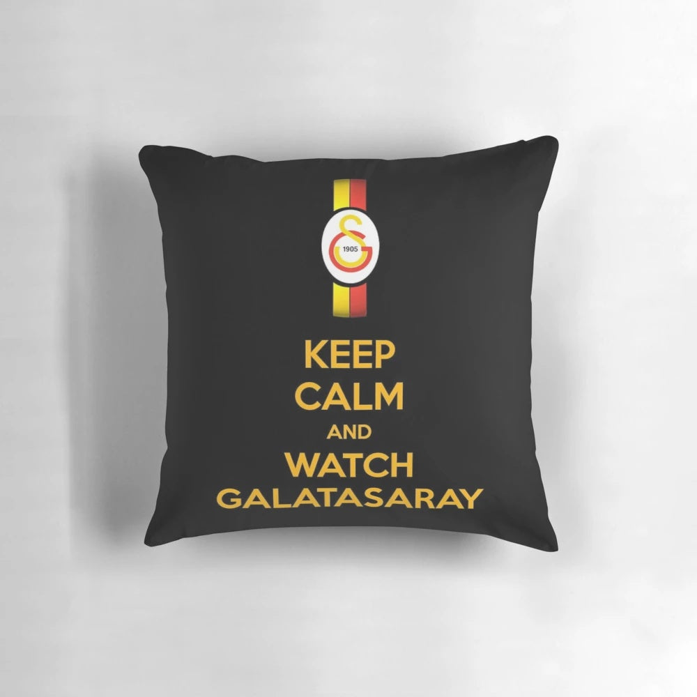 Vibrant Galatasaray football pillow featuring the team's iconic crest and colors