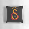 Galatasaray-inspired decorative pillow with the club's iconic crest and colors