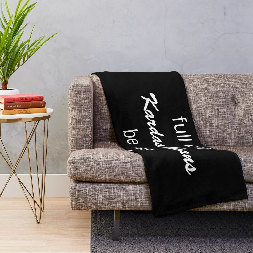 Gallagher-inspired plush blanket featuring a humorous pop culture parody