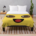 Peely-themed banana plush blanket for video game enthusiasts