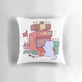 Gamer cat decorative pillow with a playful feline design for video game lovers