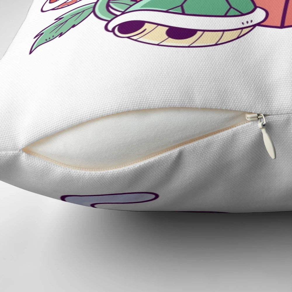 Gamer cat decorative pillow with a playful feline design for video game lovers