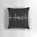 Gamer-inspired heartbeat-themed pillow for video game enthusiasts