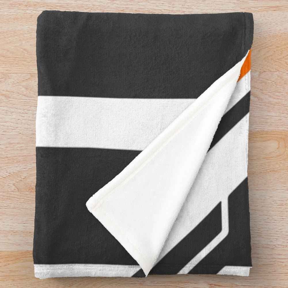 Cozy plush blanket with Asiimov inspired design for CSGO fans