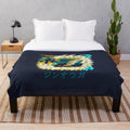Monster Hunter-inspired Zinogre Kanji design plush blanket