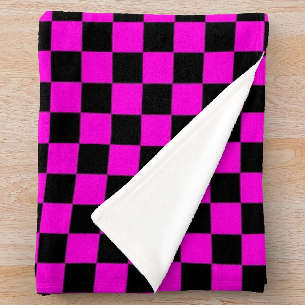 Garry's Mod inspired plush blanket with missing textures pattern