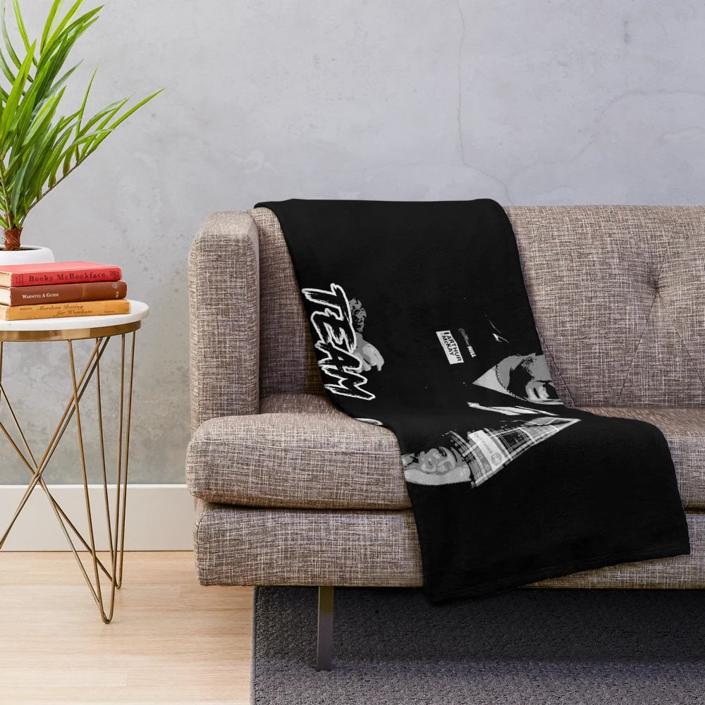 Gary Anderson inspired plush blanket featuring the Scottish darts champion