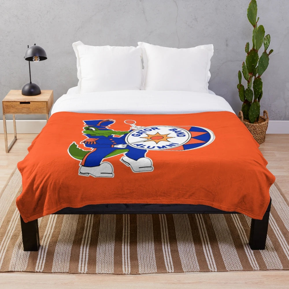 Gator Band Alumni Plush Blanket with Marching Band Logo