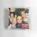 Gavin and Stacey Christmas Special Decorative Pillow featuring characters Nessa, Stacey, Gavin, and Smithy