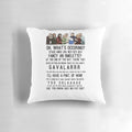 Gavin and Stacey inspired decorative cushion featuring characters and scenes from the popular BBC comedy series