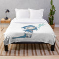 Gawr Gura Inspired Plush Blanket featuring the Hololive English Virtual Youtuber