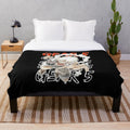 Gear 5 Luffy inspired plush blanket featuring the powerful new transformation from the One Piece anime