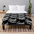 Geek culture plush blanket with funny quotes and sarcastic text