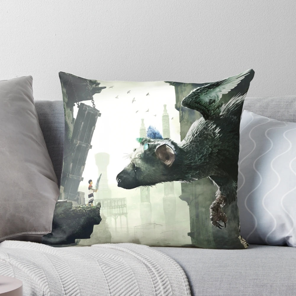 The Last Guardian V.2 Pillow - Retro Gaming Inspired Home Decor