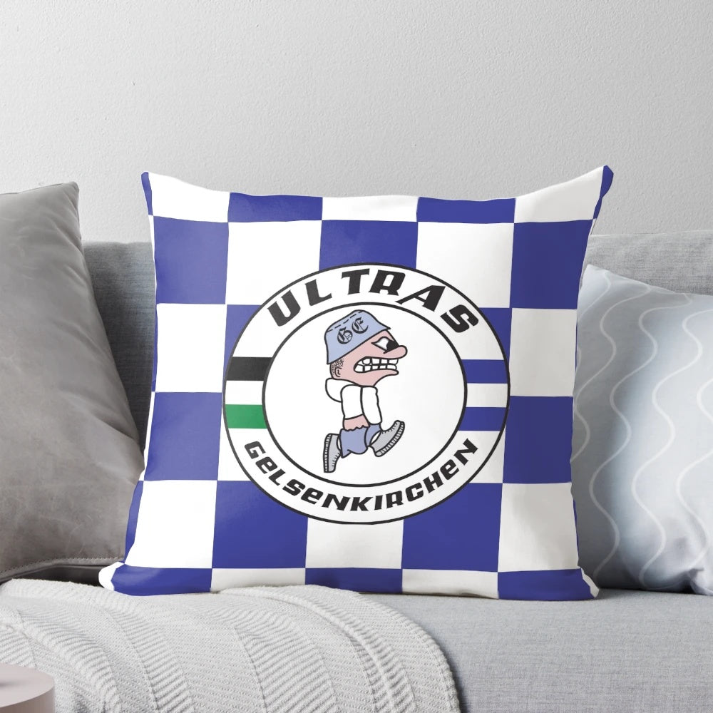 Gelsenkirchen Ultras-Inspired Soccer Pillow