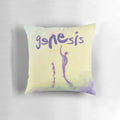 Genesis the band logo and artwork on a soft, comfortable pillow