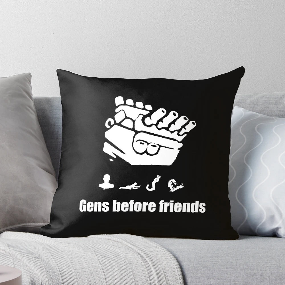 A cozy pillow featuring a Dead by Daylight generator design, perfect for gamers.