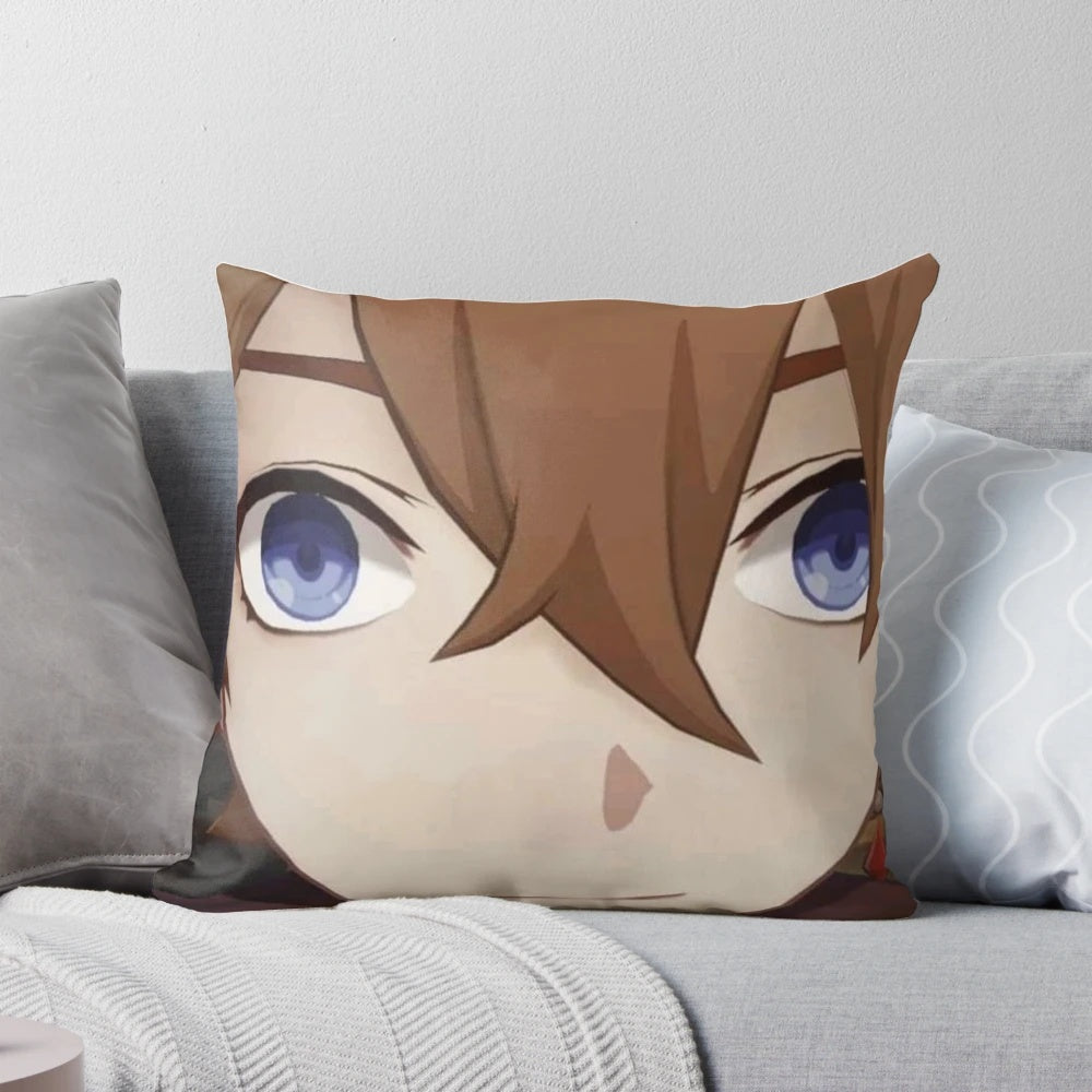 Genshin Impact Childe Pillow, featuring the popular character from the game