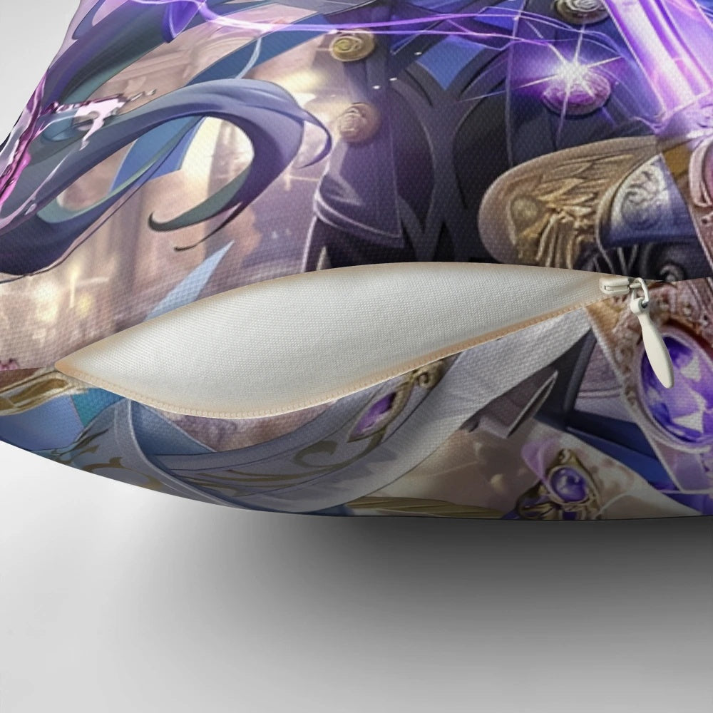 Genshin Impact Clorinde character pillow, featuring a soft and plush design for comfortable home decor.