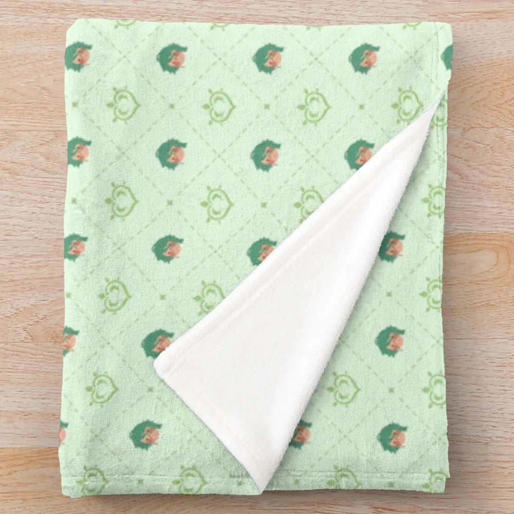 Genshin Impact Baizhu Pattern Plush Blanket