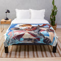 Genshin Impact Childe-themed plush blanket featuring the character Tartaglia/Childe