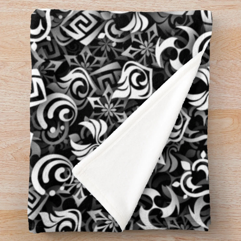 Genshin Impact Elements Plush Blanket