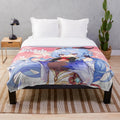 Genshin Impact Ganyu Plush Blanket featuring the cryo character in an anime-inspired design