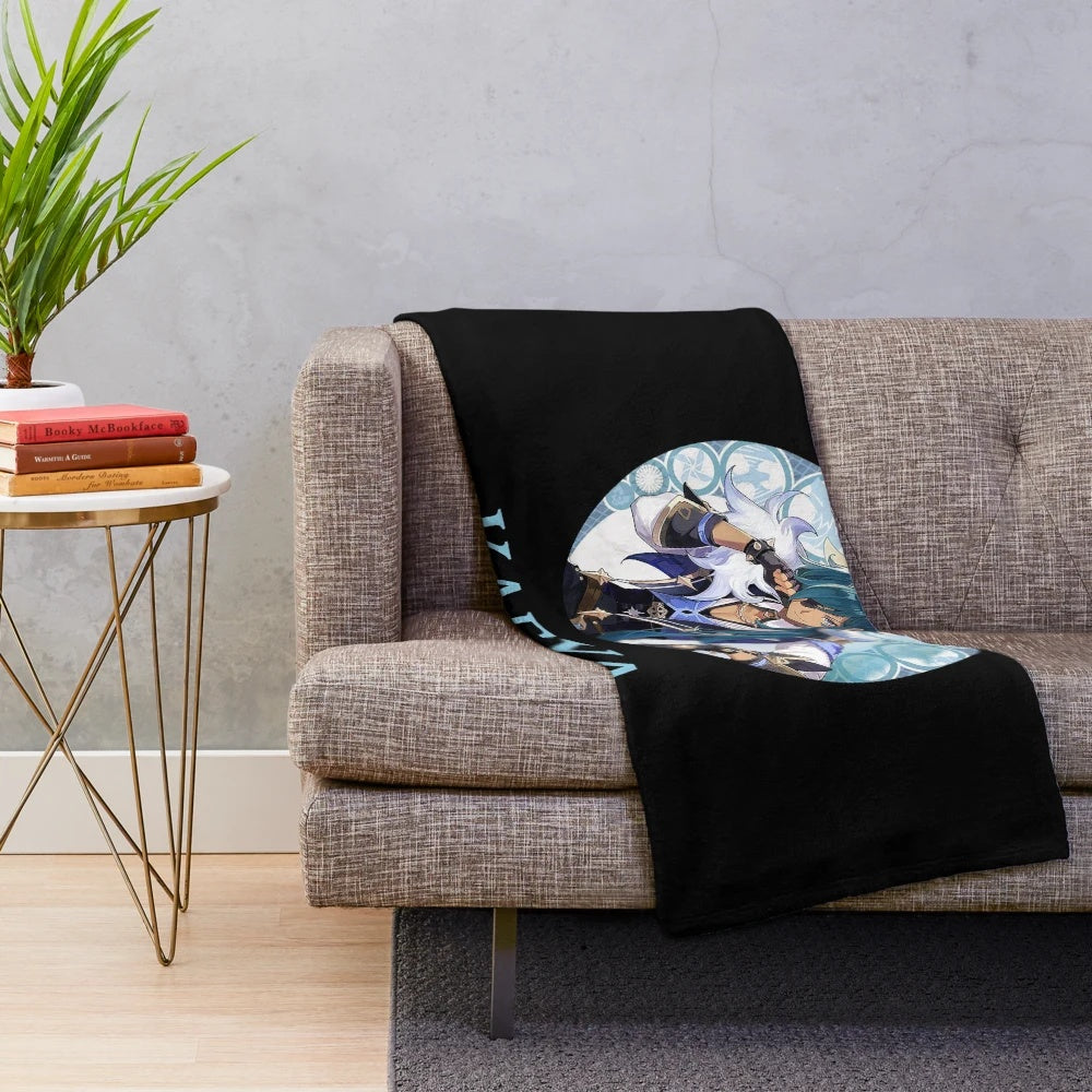 Genshin Impact Kaeya Cryo Frostblade Plush Blanket