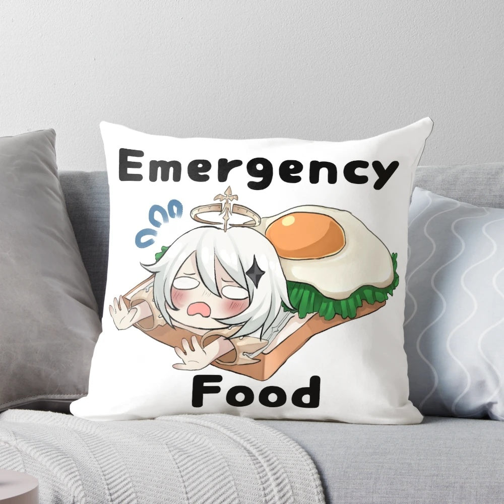 Genshin Impact Paimon Emergency Food Chibi Plush Pillow