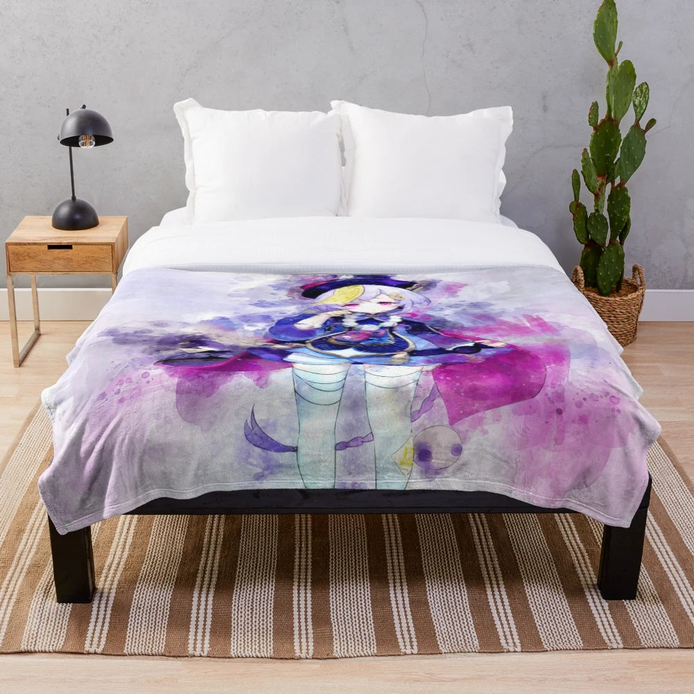 Genshin Impact Qiqi Plush Blanket