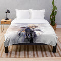 Genshin Impact Albedo Watercolor Plush Blanket