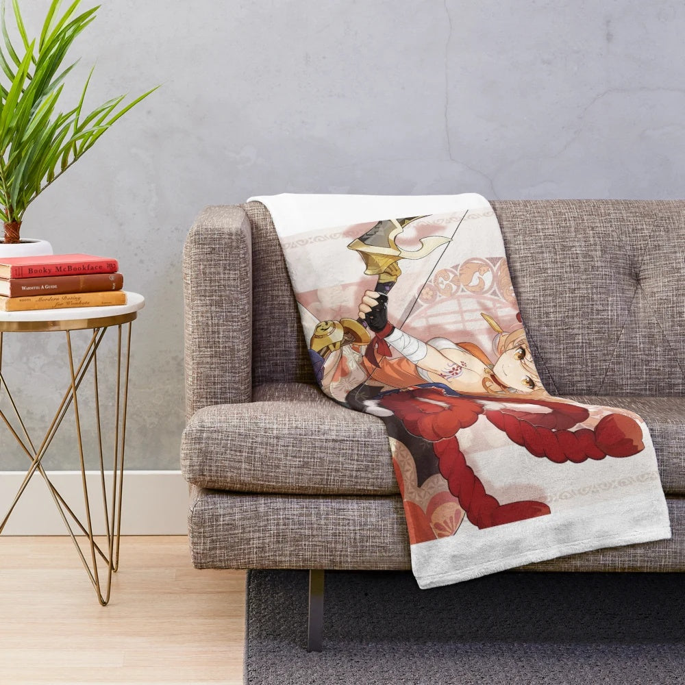 Genshin Impact Yoimiya Plush Blanket