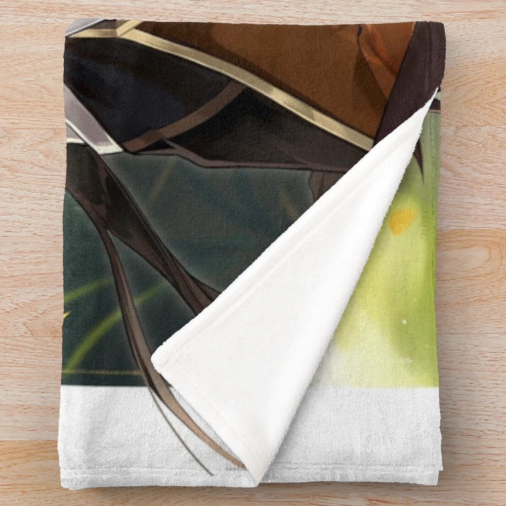 Genshin Impact Zhongli birthday plush blanket
