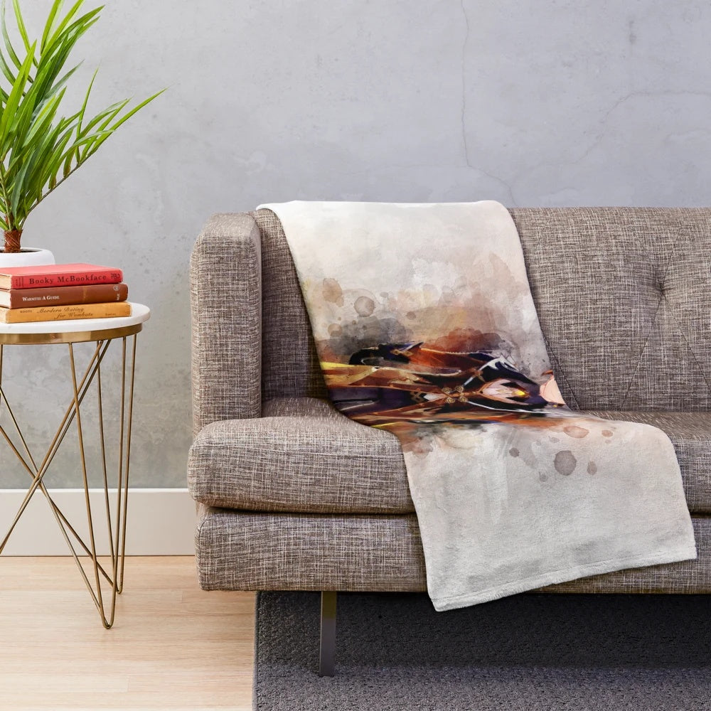 Genshin Impact Zhongli Plush Blanket