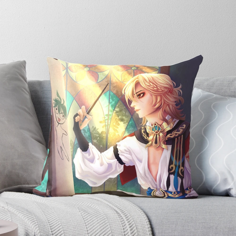 Genshin Impact Kaveh Character Soft Plush Pillow