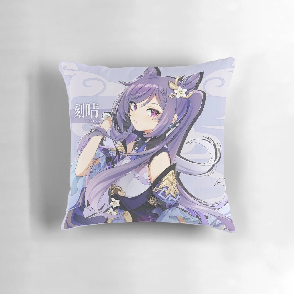Genshin Impact Keqing Birthday Anime Pillow with Official 2020 Artwork
